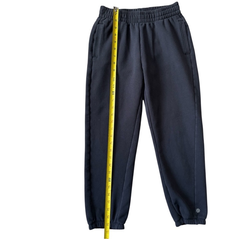 Athleta Girl Black Sweatpants with Bottom Leg Logo Size Small (7) - Picture 8 of 8